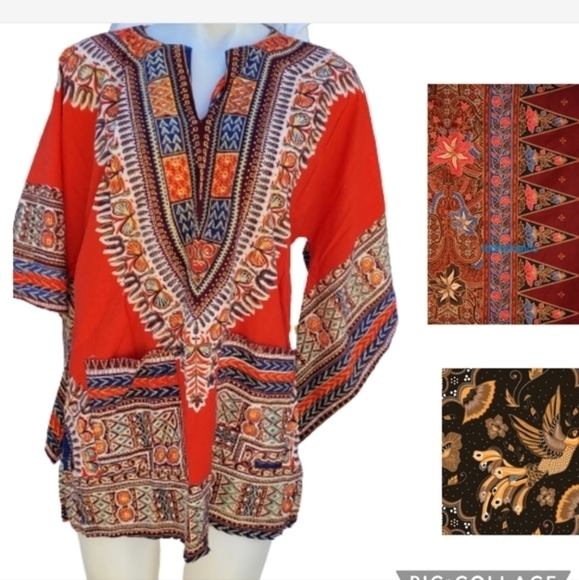 African Heritage Plus Size Top 0X -1X - Picture 1 of 11